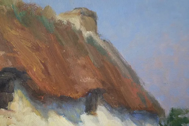OIL ON WOOOD signed E. GAUTIER