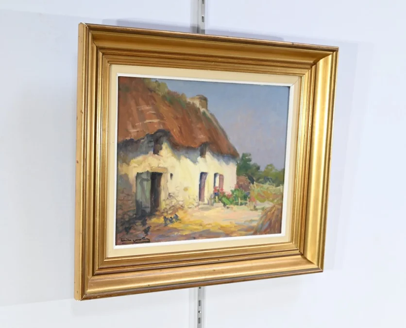 ÖL AUF HOLZ signiert E. GAUTIER