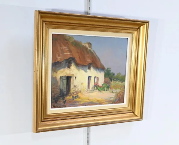 OIL ON WOOOD signed E. GAUTIER