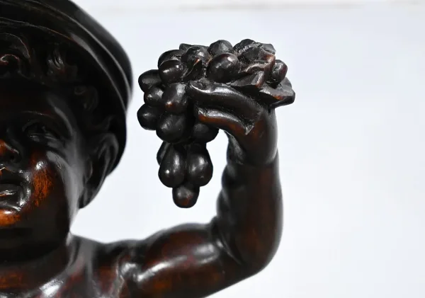 Petite Sellette en Bois noirci, goût Napoléon III – Fin XIXe