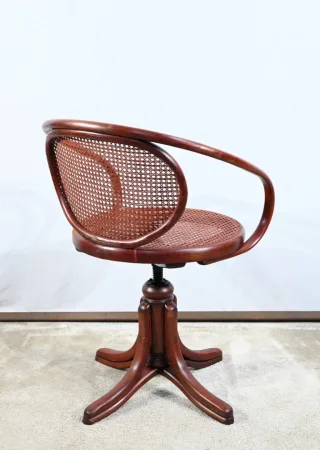 Fauteuil de Bureau en Hêtre, esprit Thonet – Début XXe