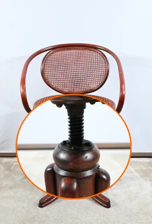 Fauteuil de Bureau en Hêtre, esprit Thonet – Début XXe