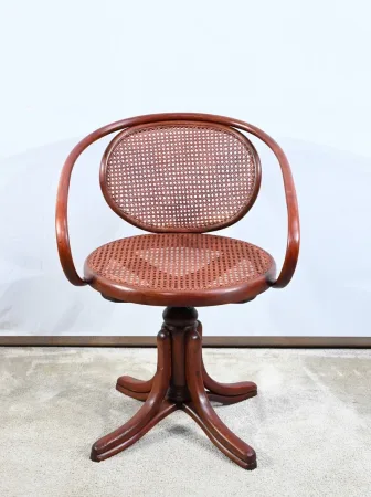 Fauteuil de Bureau en Hêtre, esprit Thonet – Début XXe