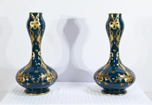 Paire de Vases en Céramique de Gien – Fin XIXe