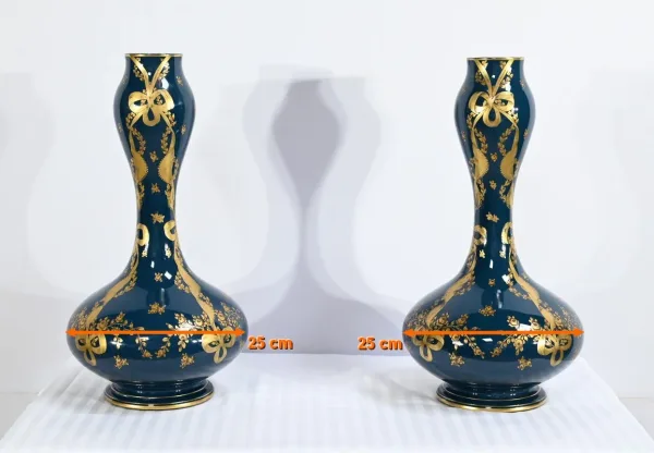 Paire de Vases en Céramique de Gien – Fin XIXe