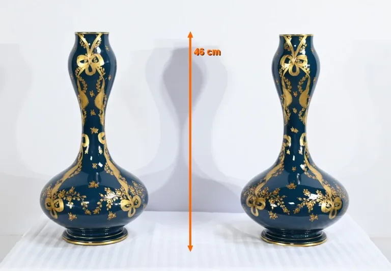Paire de Vases en Céramique de Gien – Fin XIXe