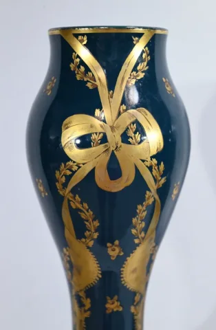 PAIR OF GIEN VASES