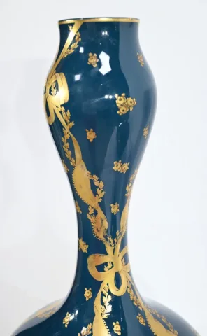 PAIR OF GIEN VASES