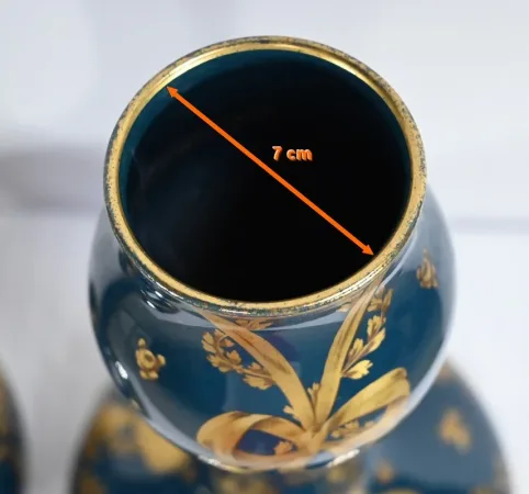 Paire de Vases en Céramique de Gien – Fin XIXe