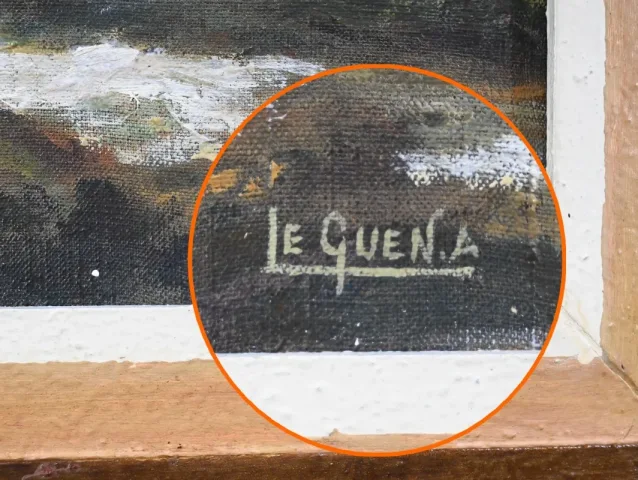 ÖL AUF LEINWAND signiert Andree LE GUEN