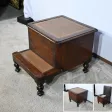 Chaise d’Aisance Victorienne en Acajou massif, Angleterre – 2ème partie XIXe