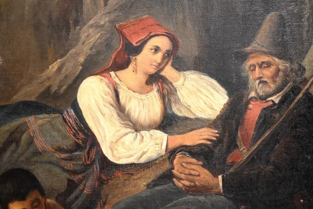 NINETEENTH CENTURY OIL ON CANVAS