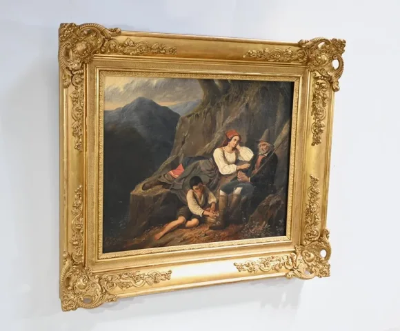 NINETEENTH CENTURY OIL ON CANVAS