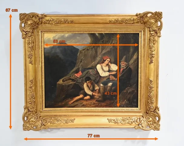 NINETEENTH CENTURY OIL ON CANVAS