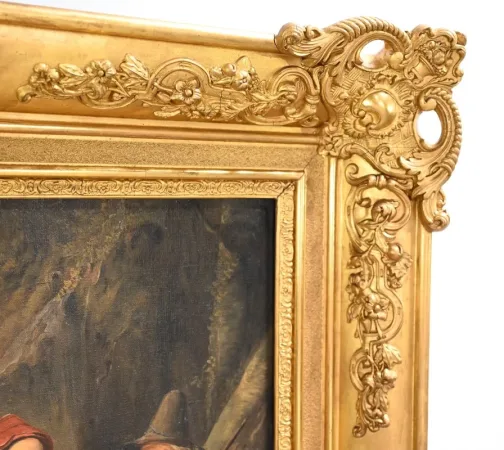Huile sur Toile, École du XIXe siècle – Milieu XIXe