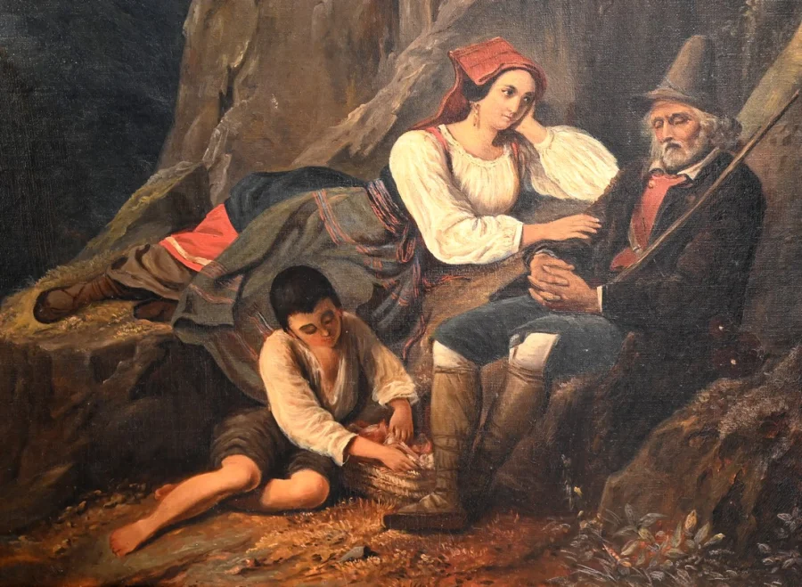 Öl aus dem 19. Jahrhundert auf Leinwand