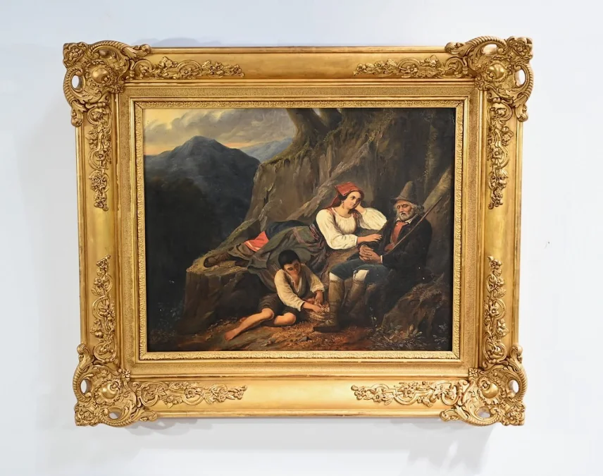 Öl aus dem 19. Jahrhundert auf Leinwand