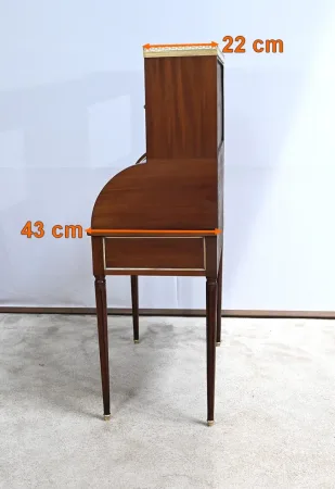Petit Bureau Cylindre style Louis XVI, époque Napoléon III – Milieu XIXe