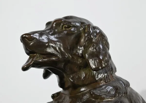Bronze « Le Chien au Lièvre », signé J-E. Masson – Début XXe