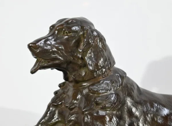Bronze « Le Chien au Lièvre », signé J-E. Masson – Début XXe