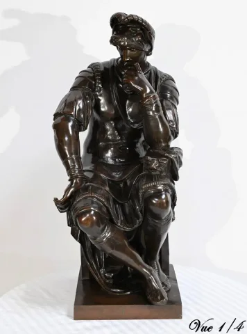 BRONZESTATUETTE nach MICHELANGELO