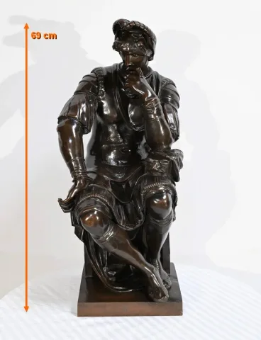 BRONZESTATUETTE nach MICHELANGELO
