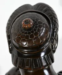 Bronze « Laurent de Médicis » d’après Michel Ange, école du XIXe – Milieu XIXe