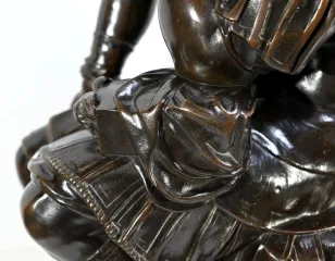 Bronze « Laurent de Médicis » d’après Michel Ange, école du XIXe – Milieu XIXe