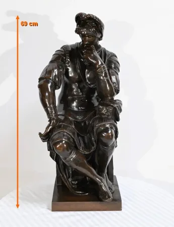 BRONZESTATUETTE nach MICHELANGELO