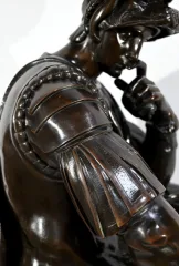 Bronze « Laurent de Médicis » d’après Michel Ange, école du XIXe – Milieu XIXe