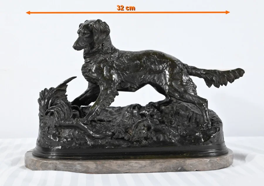 BRONZE SPANIEL signiert PJ MENE