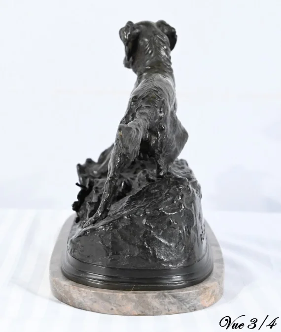 BRONZE SPANIEL signiert PJ MENE