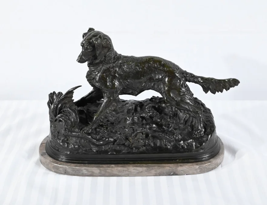 BRONZE SPANIEL signiert PJ MENE