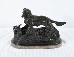 BRONZE SPANIEL signiert PJ MENE