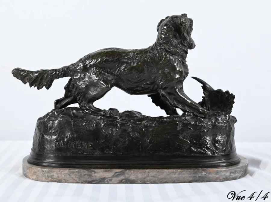 BRONZE SPANIEL signiert PJ MENE