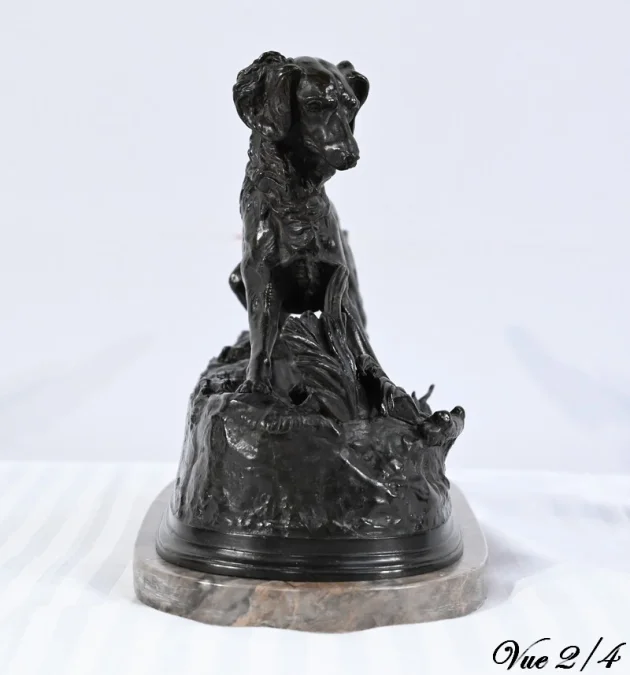 BRONZE SPANIEL signiert PJ MENE