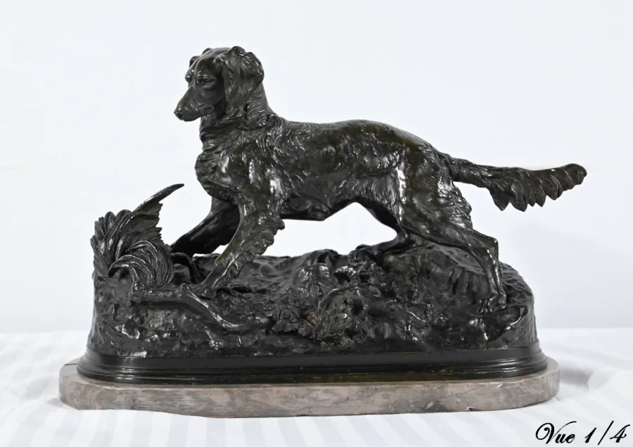 BRONZE SPANIEL signiert PJ MENE