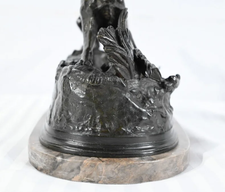 BRONZE SPANIEL signiert PJ MENE