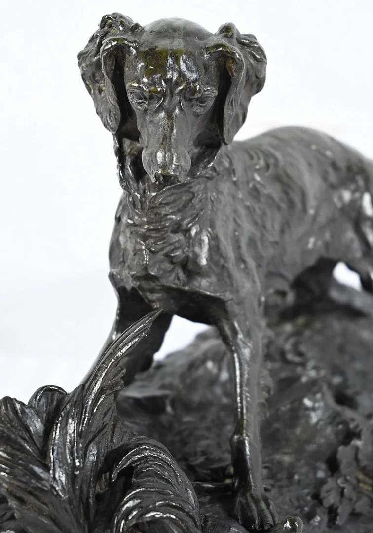 BRONZEN SPANIEL ondertekend PJ MENE