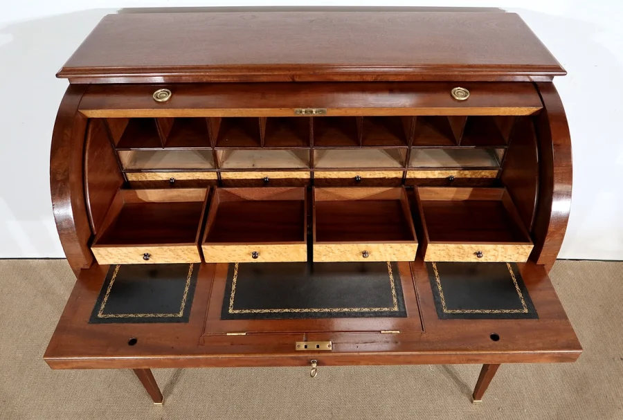 FRANSE DIRECTOIRE STIJL CILINDER BOVENBUREAU