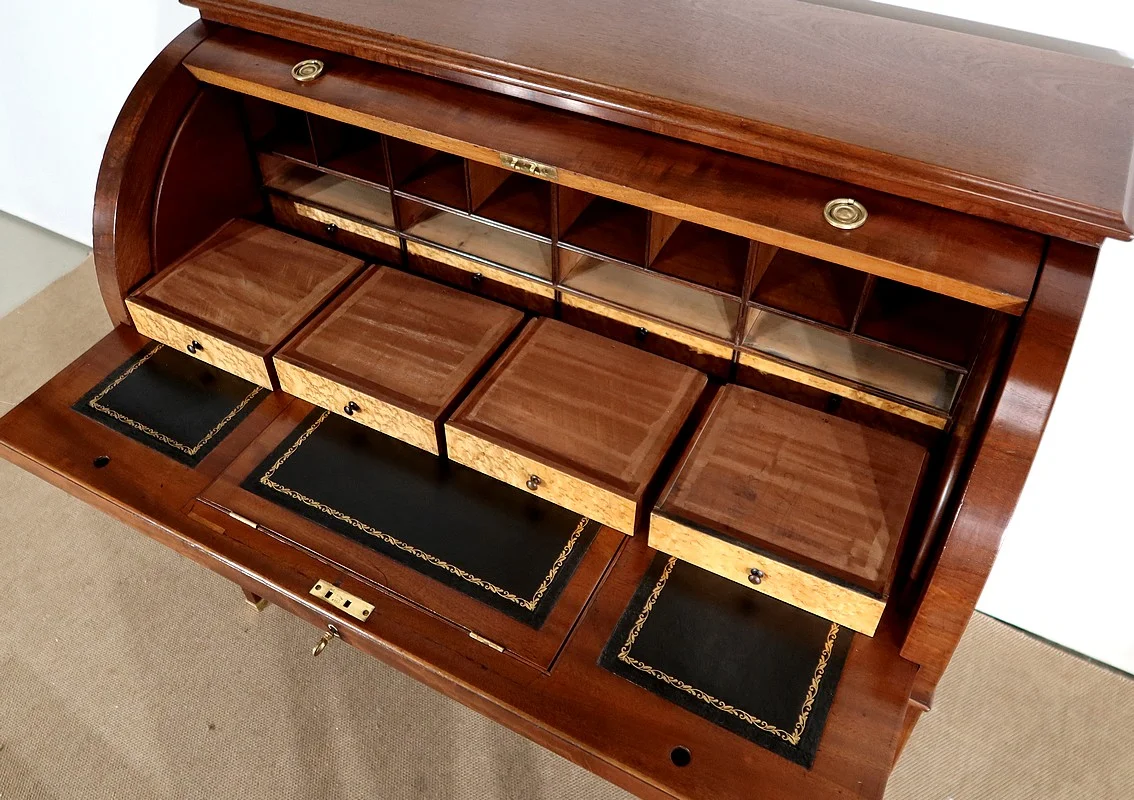 Bureau à Cylindre en Acajou, style Directoire – 1ère partie XIXe