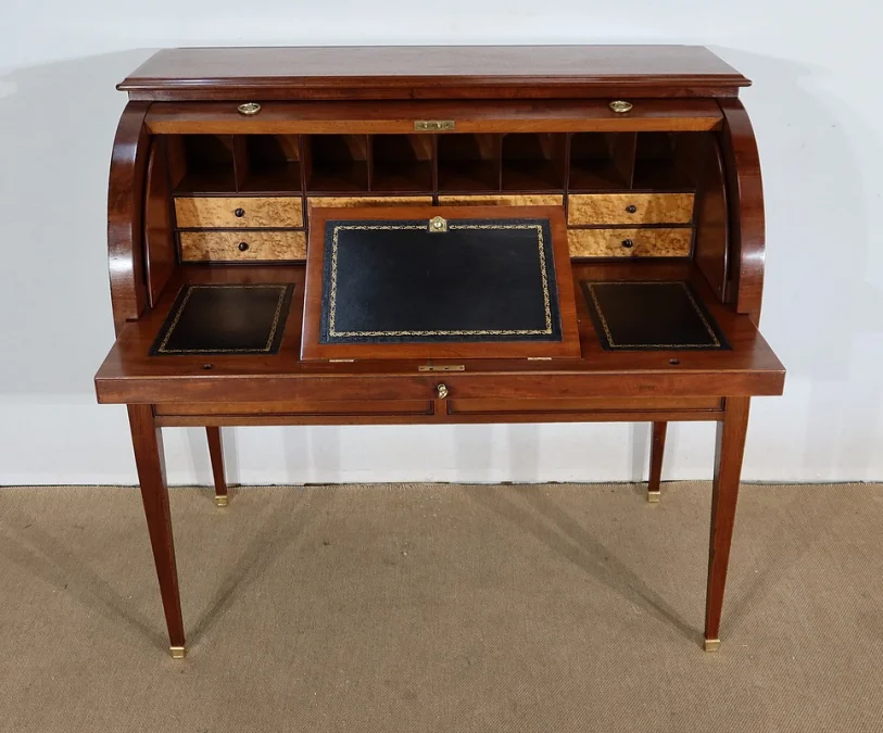 FRANSE DIRECTOIRE STIJL CILINDER BOVENBUREAU