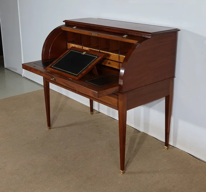 FRANSE DIRECTOIRE STIJL CILINDER BOVENBUREAU