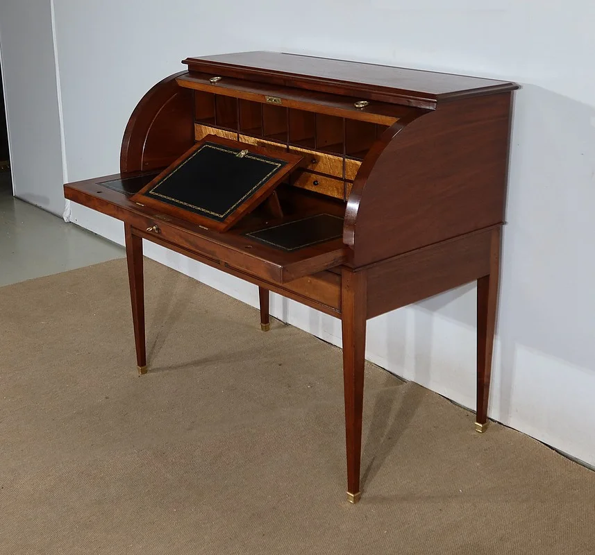 Bureau à Cylindre en Acajou, style Directoire – 1ère partie XIXe
