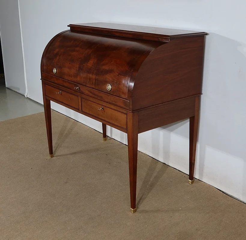 Bureau à Cylindre en Acajou, style Directoire – 1ère partie XIXe