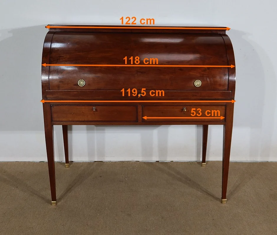 Bureau à Cylindre en Acajou, style Directoire – 1ère partie XIXe