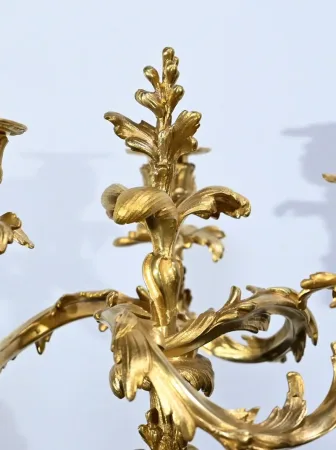 PAIR OF LOUIS XV STYLE CANDELABRA