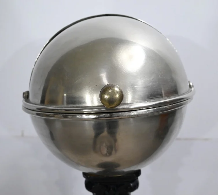 Rare Boule de Bistrot en Laiton et Fonte, Art Nouveau - 1900