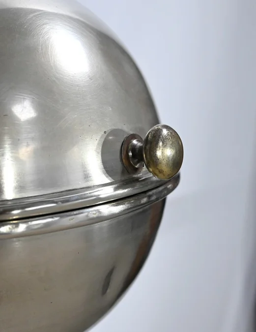 Rare Boule de Bistrot en Laiton et Fonte, Art Nouveau - 1900