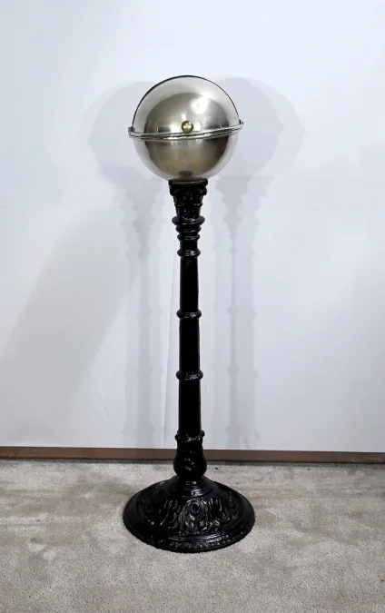 Rare Boule de Bistrot en Laiton et Fonte, Art Nouveau - 1900